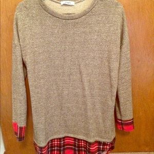 Eloges Gray and plaid tunic
